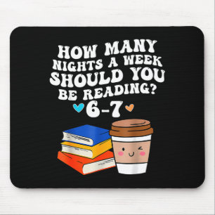 Lustige Sechs Sieben 6 7 Meme Lehrer Lesen 6-7 67 Mousepad
