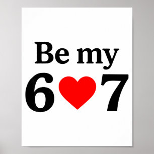 Lustige Sechs Sieben Sei Mein 6 7 Meme Männer Frau Poster