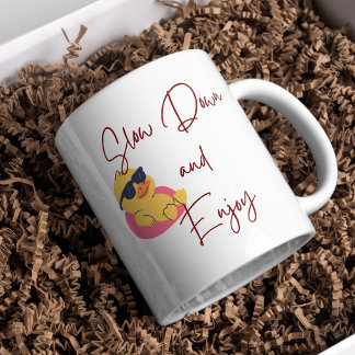 Lustige Selbstfürsorge Entspannende Vibes Positive Tasse