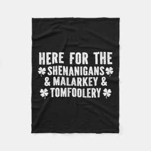 Lustige Shenanigans Malarkey Und Tomfoolery St. Pa Fleecedecke