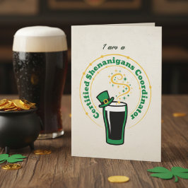 Lustige Shenanigans Trinkkarte – Party Karte