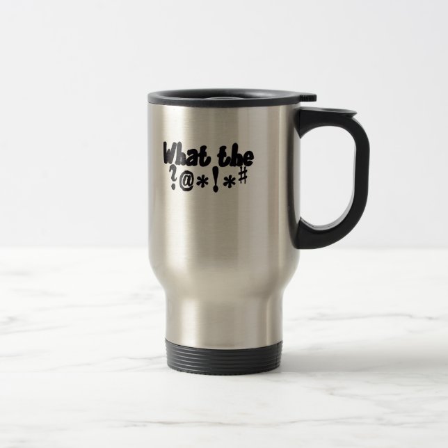 lustige silberne Reise-Tasse Reisebecher (Rechts)