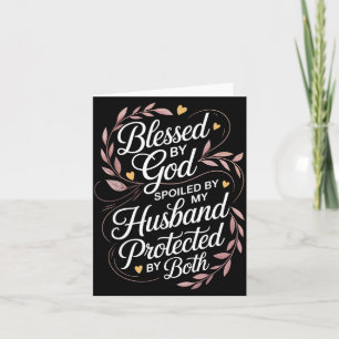 Lustige Siled Ehefrau Kunst für Frauen Mädchen Mpy Karte