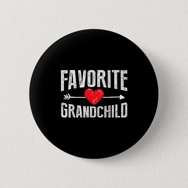 Lustige Siled Enkelkinder Lieblings-Enkelkind  Button (Vorderseite)