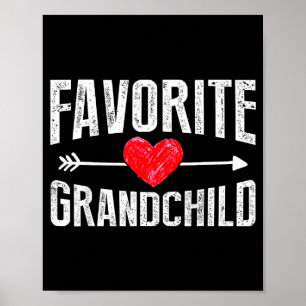 Lustige Siled Enkelkinder Lieblings Enkelkind  Poster