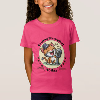 lustige singende Katze T-Shirt