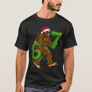 Lustige Six Seven 6 7 Meme Bigfoot Weihnachtsshirt T-Shirt