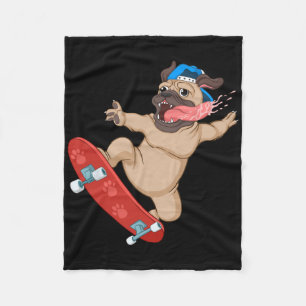Lustige Skateboarding-Kunst für Jungen Männer Skat Fleecedecke