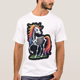 Lustige Skelett-Einhorn-Liebhaber Gruselige Hallow T-Shirt