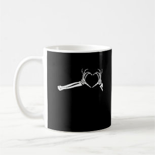 Lustige Skelett-Herz-Hände Halloween-Kostüm Kaffeetasse