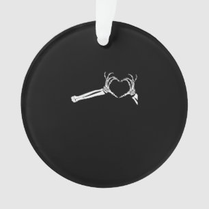 Lustige Skelett-Herz-Hände Halloween-Kostüm Ornament