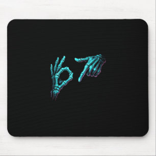 Lustige Skeletthand-Meme 67 Gen Alpha Halloween Si Mousepad