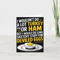 Lustige skizzenhafte Sachen für Deviled Eggs sagen