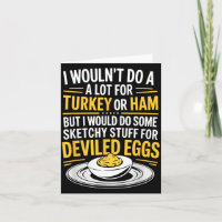 Lustige skizzenhafte Sachen für Deviled Eggs sagen