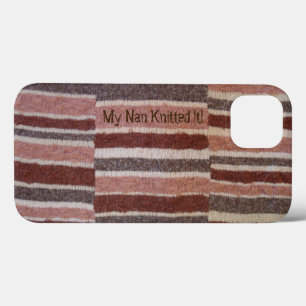 lustige Slogan Vintage braune Hand Stripy iPhone 13 Hülle