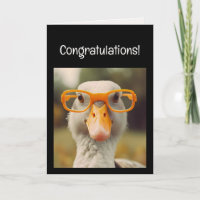 Lustige Smart Goose Brille Gratulation! Abschluss
