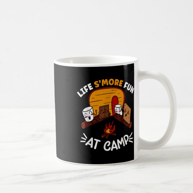 Lustige Smores Camping Lagerfeuer Marshmallow Lebe Kaffeetasse (Rechts)