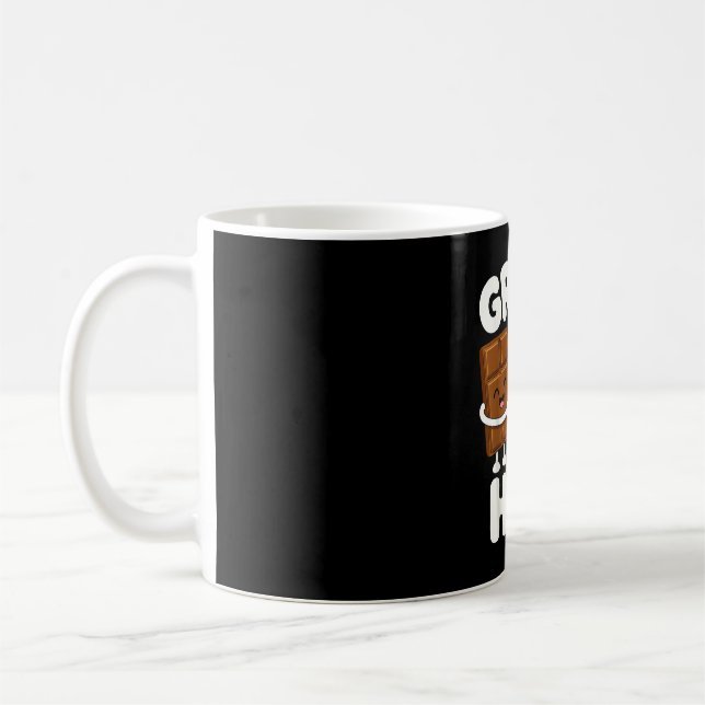 Lustige S'mores-Marshmallow-Lagerfeuer  Kaffeetasse (Links)