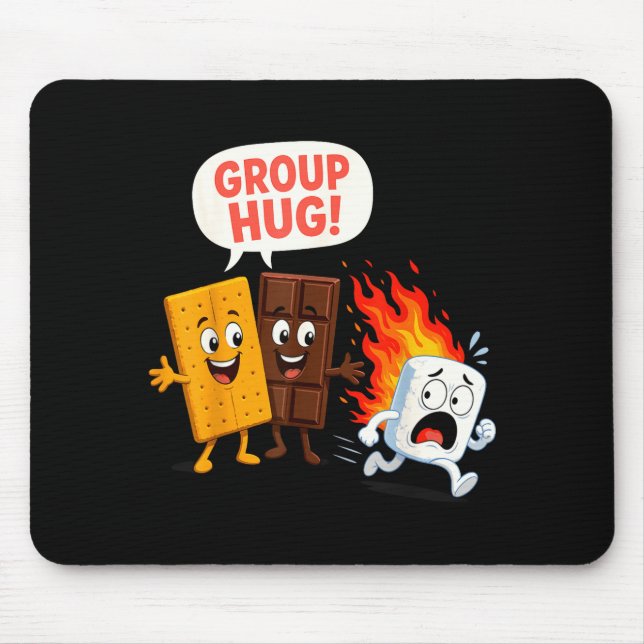 Lustige S'mores-Marshmallow  Mousepad (Vorne)