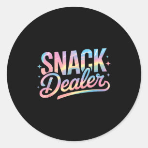 Lustige Snack-Esser-Spruch Humorvoller Food-Liebha Runder Aufkleber