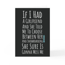 Lustige Snowboard-Karten Snowboarder Wintersport