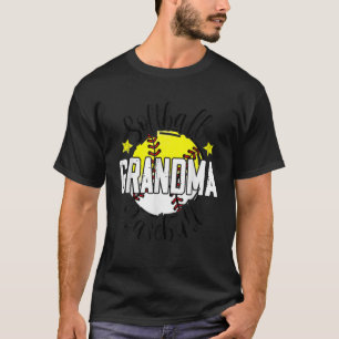 Lustige Softball Baseball Oma Frohen Muttertag T-Shirt