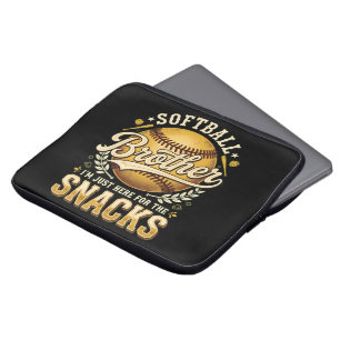 Lustige Softball-Bruder-Snacks Sport Laptopschutzhülle