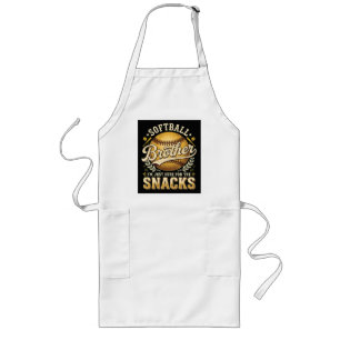 Lustige Softball-Bruder-Snacks-Sportarten Lange Schürze