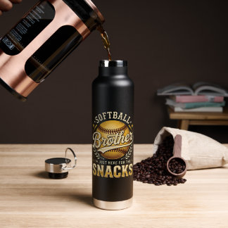 Lustige Softball-Bruder-Snacks-Sportarten Trinkflasche
