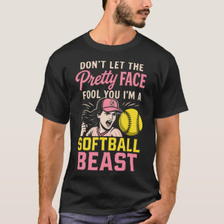 Lustige Softball-Kunst für Softball T-Shirt