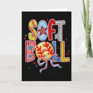 Lustige Softball-Mama Baseball-Mama Muttertag  Karte