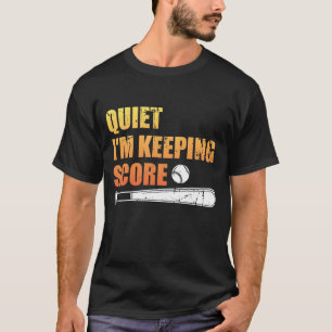 Lustige Softballscorekeeper-Ruhe behalte ich Kerbe T-Shirt