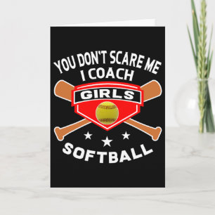 Lustige Softll Coach Shirts You Don't Scare Me Zit Karte