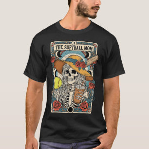 Lustige Softll-Mutter-Skelett-Tarotkarte Mama-Game T-Shirt
