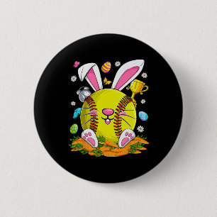 Lustige Softll- und Hasengesicht-Eier Frohen Oster Button