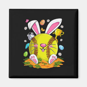 Lustige Softll Und Hasengesicht Eier Frohen Ostert Magnet