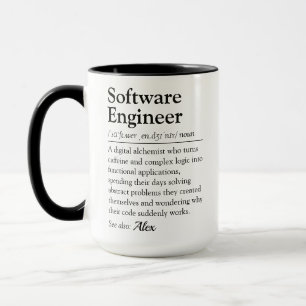 Lustige Software-Ingenieur-Wörterbuch-Definition Tasse