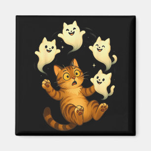 Lustige Soky Halloween-Katz-Meme Magnet