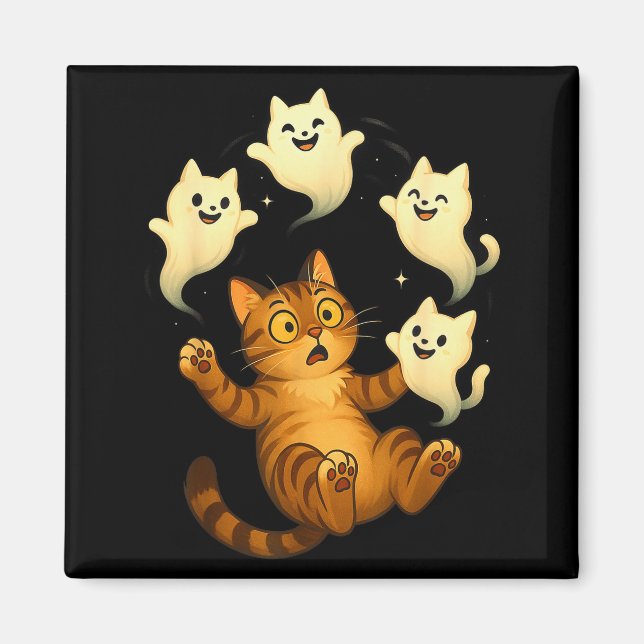 Lustige Soky Halloween-Katz-Meme  Magnet (Vorne)