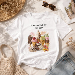 Lustige Sommer Eiscreme Kinder T-Shirt