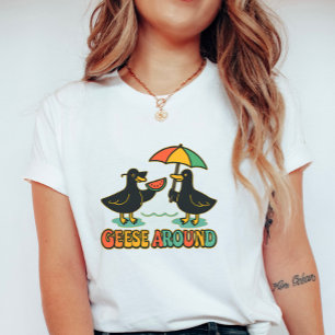 Lustige Sommergans, Gänse um süße Ferien herum T-Shirt
