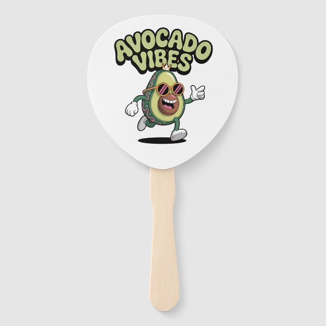 Lustige Sonnenbrille Avocado Fächer (Vorderseite)