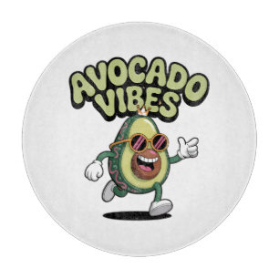 Lustige Sonnenbrille Avocado Schneidebrett