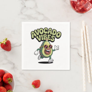 Lustige Sonnenbrille Avocado Serviette