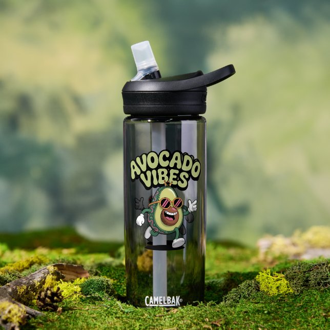Lustige Sonnenbrille Avocado Trinkflasche (Außenbereich (gedreht))
