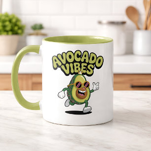 Lustige Sonnenbrille Avocado Zweifarbige Tasse