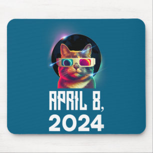 Lustige Sonnenfinsternis-Katze Sonnenfinsternis tr Mousepad