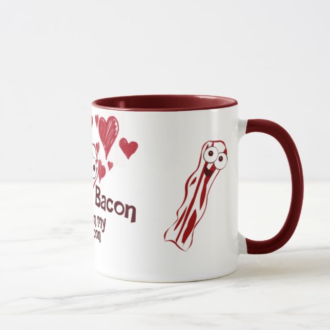 Lustige Speck-Liebe-Tasse Tasse (Rechts)