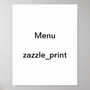 lustige Speisekarten Poster
