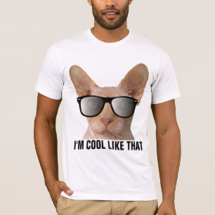 Lustige Sphynx haarlose Katze (COOL WIE DAS) T-Shi T-Shirt